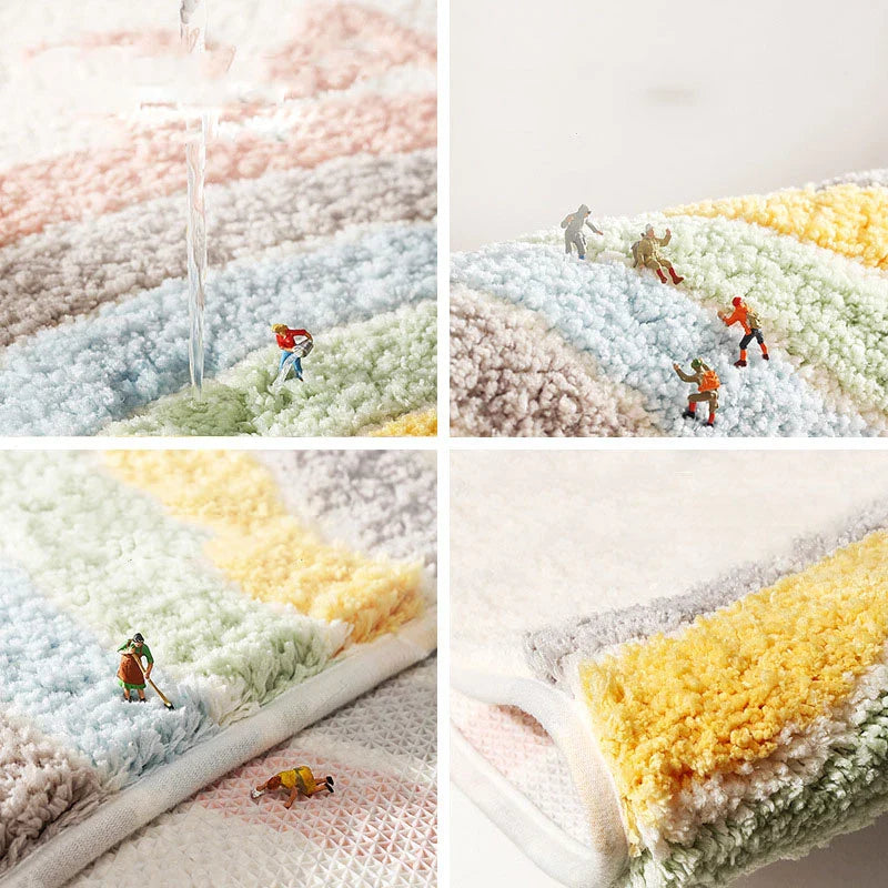 Afralia™ Soft Bathroom Rug Entry Mat with Superior Absorbency & Non-Slip Design