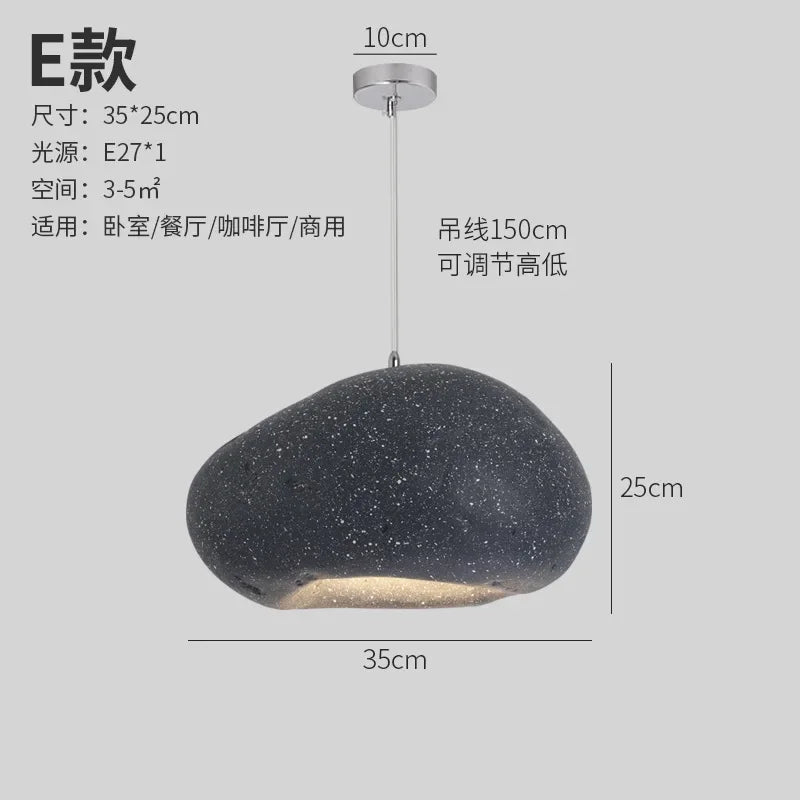 Afralia™ Minimalist Resin Pendant Light: Modern Nordic Chandelier for Restaurant and Bar Counter