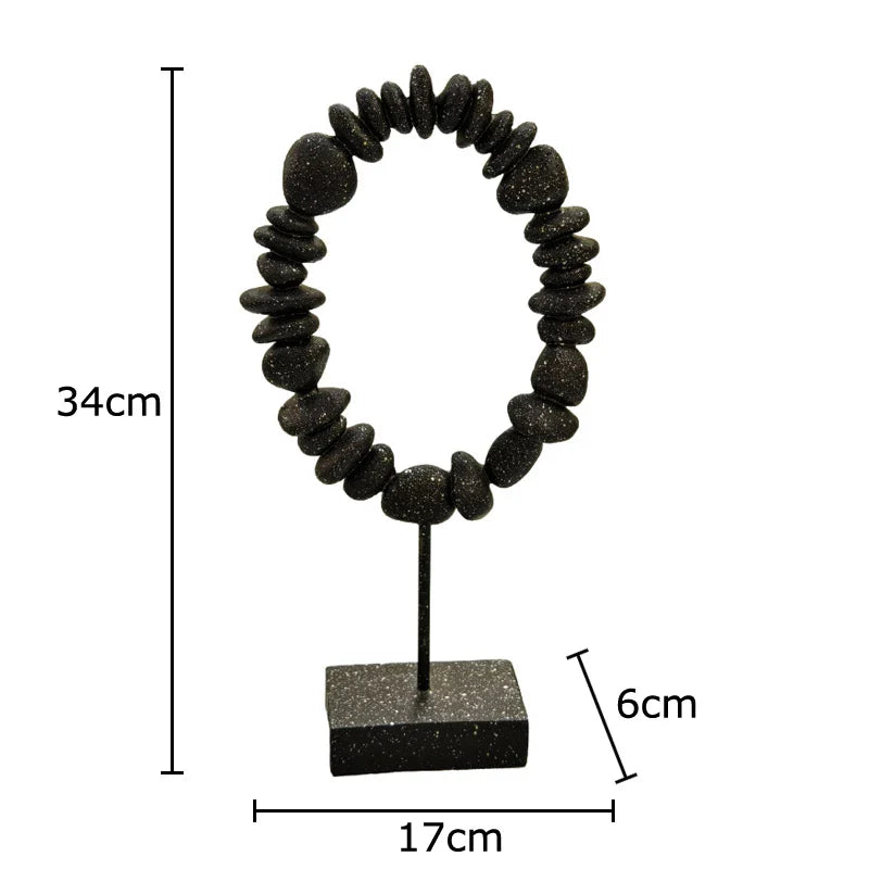 Afralia™ Stone Statue Desk Decoration Resin Sculpture Room Aesthetic Decor