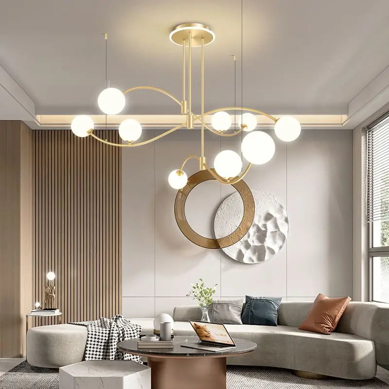 Afralia™ Nordic Modern Pendant Light for Living Room, Dining Room, Bedroom, Front Desk & Bar Counter