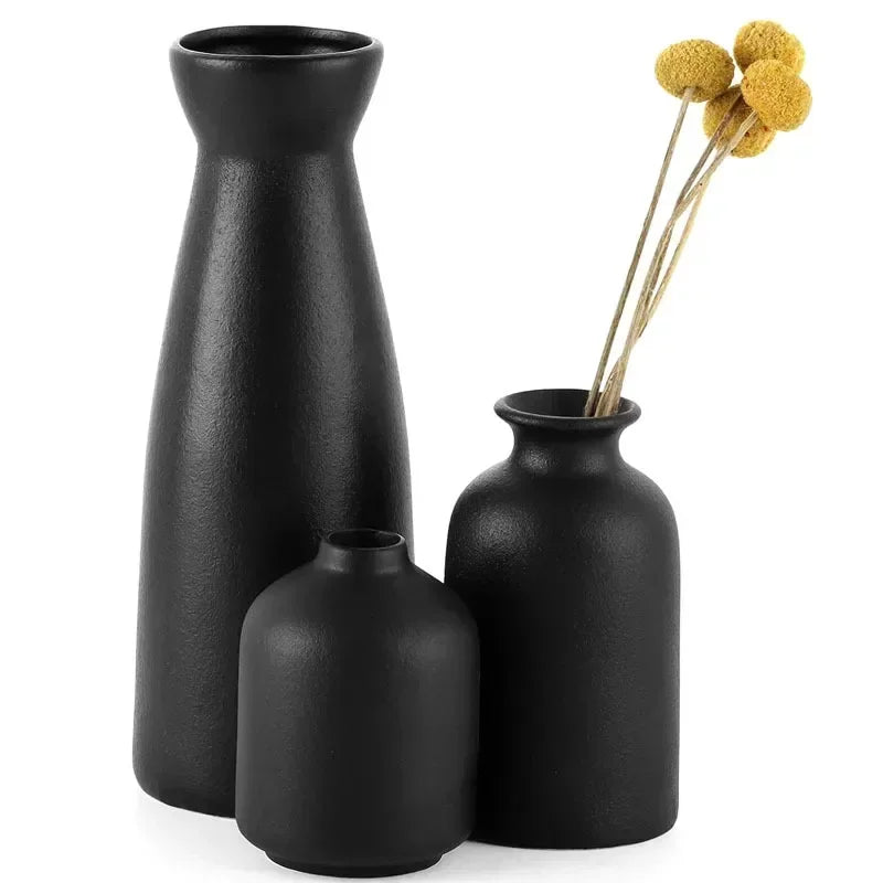Ceramic Vase Set for Rustic & Modern Farmhouse Decor by Afralia™
