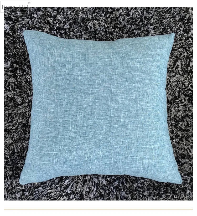 Afralia™ Ivory Sofa Cushion Cover 30x50cm 40x40cm 45x45cm 50x50cm 60x60cm Solid Color