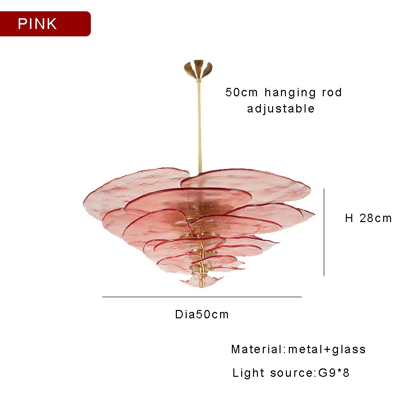 Afralia™ Amber Glass Ceiling Chandelier for Elegant Living Room Decor.