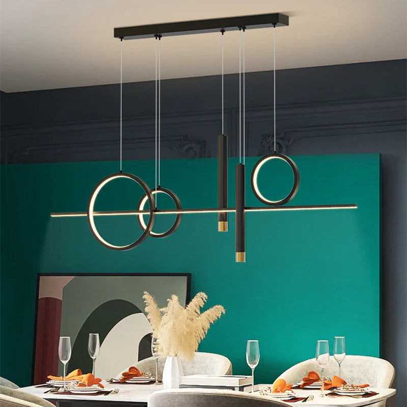 Afralia™ Nordic LED Chandelier Modern Luxury Pendant Light for Home Decor