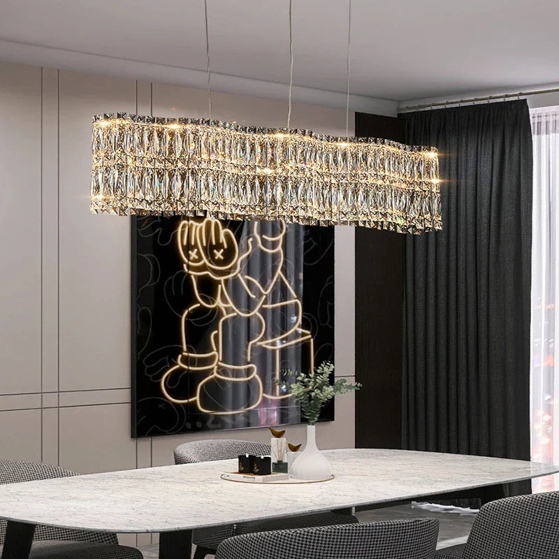 Afralia™ Luxury Crystal Chandeliers for Home Villa Decor Living Dining Lighting Fixture
