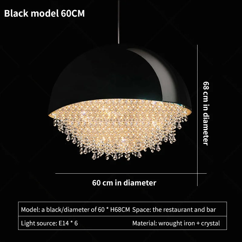 Afralia™ Crystal Chandelier: Nordic Luxury Lighting for Living Room, Bedroom, and Dining Area