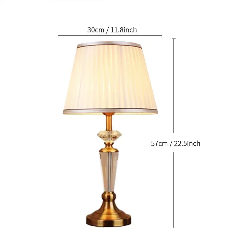Afralia™ Crystal Floor Lamp - European Retro Living Room & Bedroom Stand Light