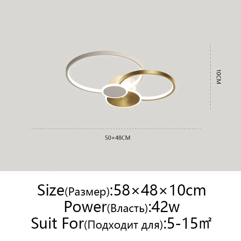 Afralia™ Modern LED Chandelier with Remote Control for Living Room & Bedroom Lighting