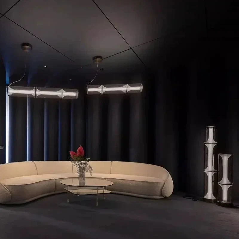 Afralia™ Modern Glass LED Floor Lamp for Home Decoration and Indoor Lighting