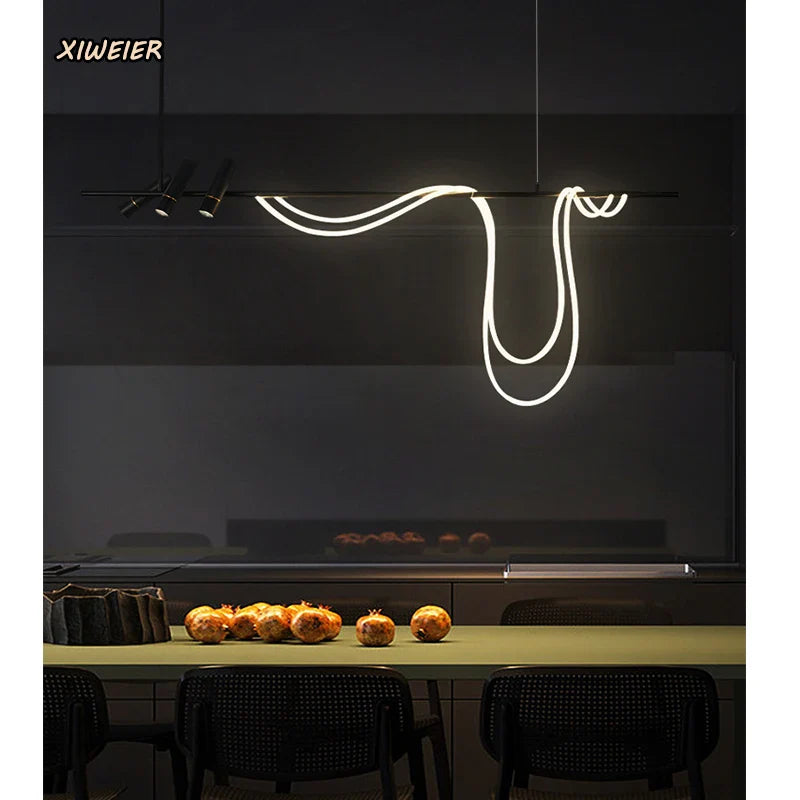 Afralia™ Nordic Arc LED Chandelier - Designer Spotlight Desk Lamp