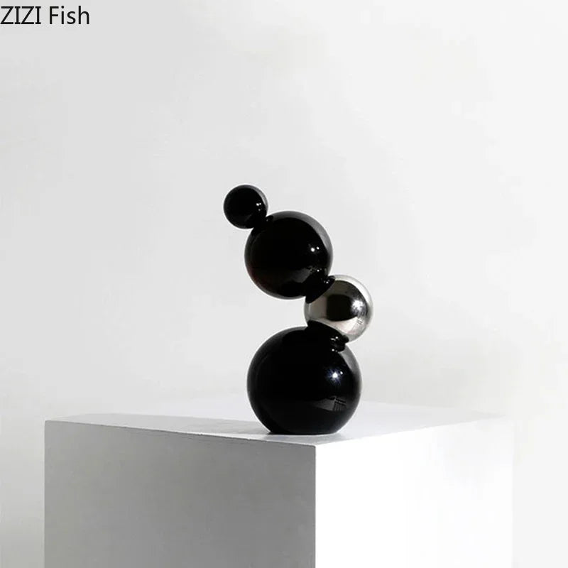 Afralia™ Spherical Crystal Ball Ornaments for Desk Decoration and Abstract Artwork