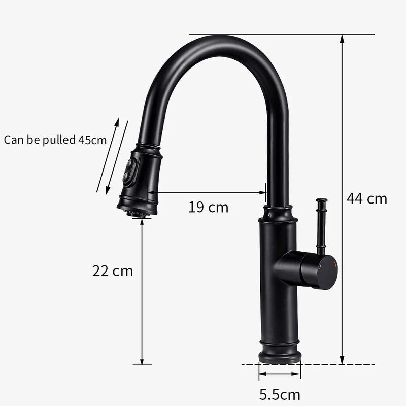 Afralia™ Smart Touch Kitchen Faucet Sensor Water Tap Mixer Rotate Faucet Streamlined