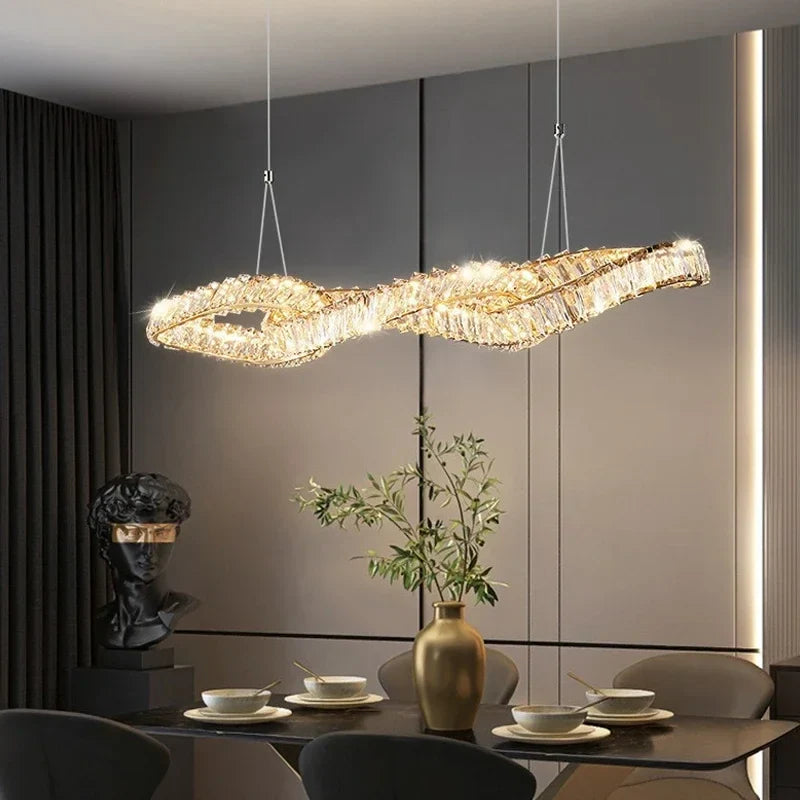 Afralia™ French Gold Crystal Chandeliers with LED Lighting for Luxury Home Décor