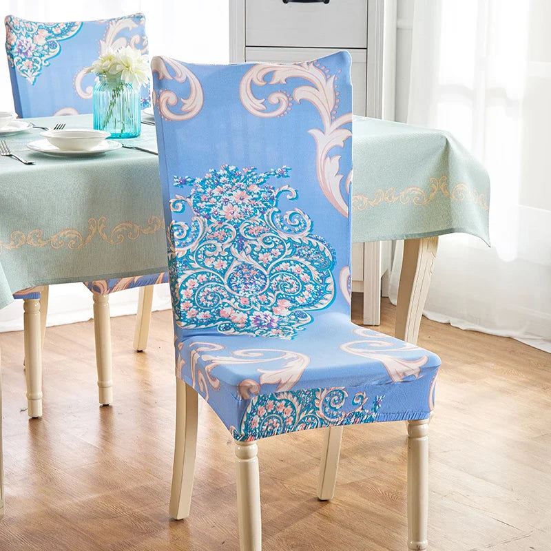 Afralia™ Stretch Print Chair Cover - Elastic Seat Slipcover