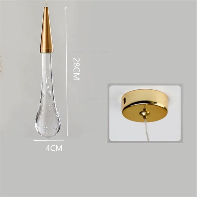 Afralia™ Crystal Pendant Lights: Modern LED Hanging Lamps for Living Room, Restaurant, and Bar