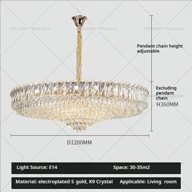 Afralia™ Crystal Chandelier: Luxury French Style Light for Elegant Living Room & Dining Area