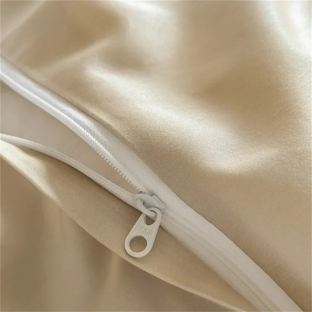 Afralia™ Hot Diamond Lace Egyptian Cotton Bedding Set: Sheet, Pillowcase, Duvet Cover, Full-Queen-King Size