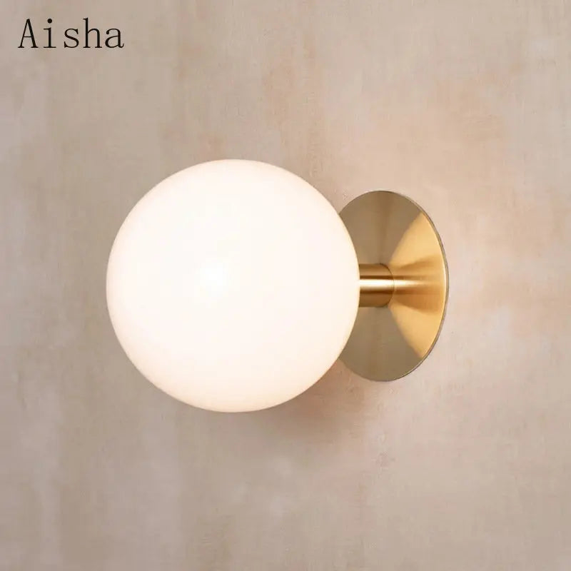 Afralia™ Gold/Black Wall Lamp: Elegant Lighting Fixture for Living Room, Bedroom, Stair, Corridor