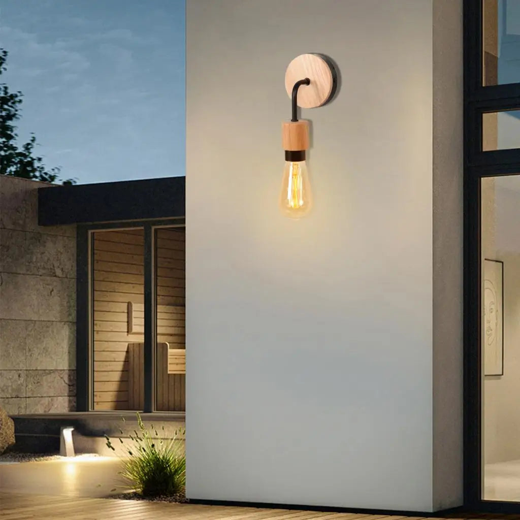 Afralia™ Industrial LED Wall Light Retro Loft Lamps E27 Iron Lampshade Sconce