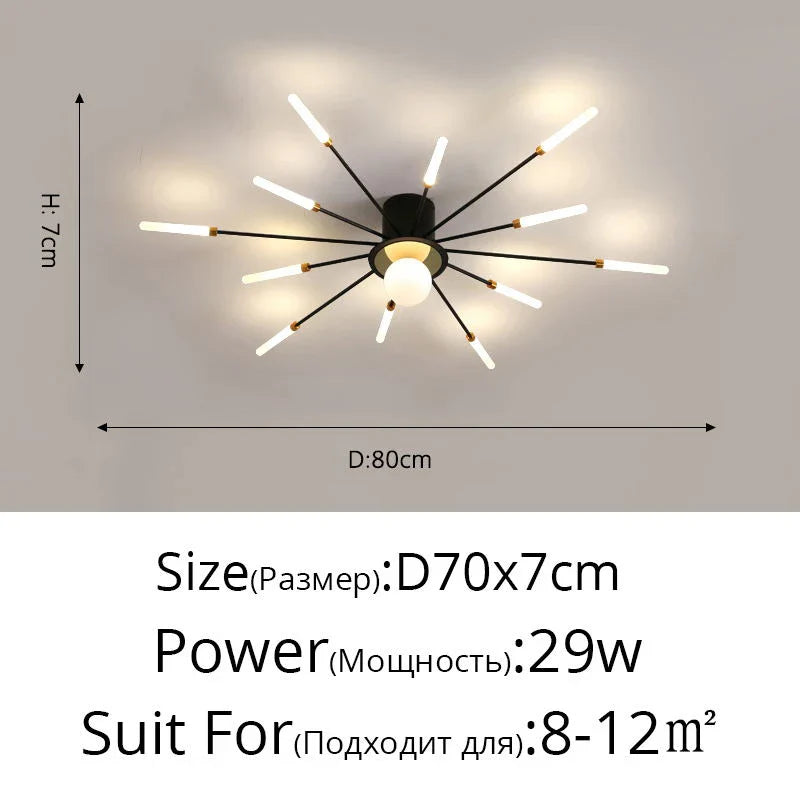 Afralia™ LED Modern Ceiling Lights for Bedroom, Hall & Living Room