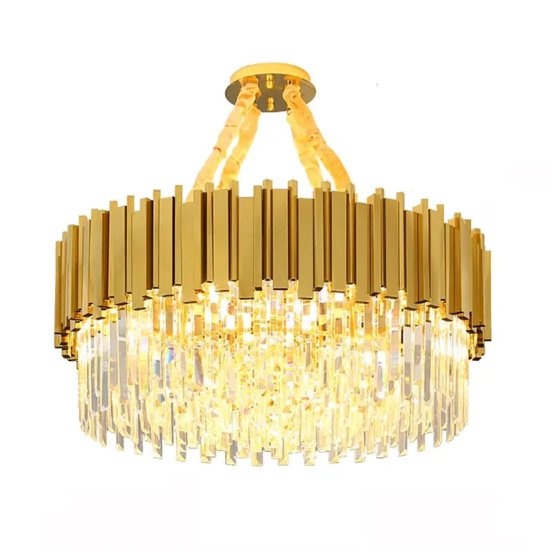 Afralia™ Nordic Modern Crystal Ceiling Chandelier LED Lights for Luxury Home Decor