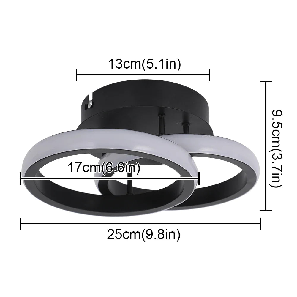 Afralia™ Acrylic LED Ceiling Light: Modern Home Decor Lighting for Bedroom, Aisle, Balcony, Corridor
