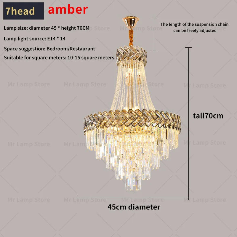 Afralia™ Modern Simple Villa Stair Lamp High-rise Building Light Luxury