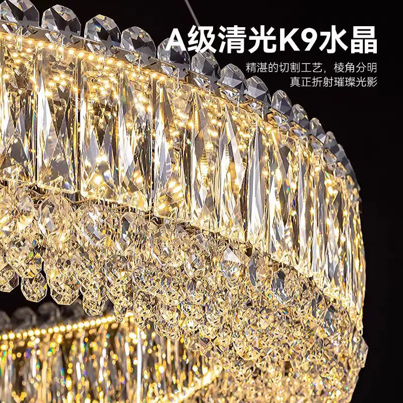 Afralia™ Crystal Chandelier: Elegant Nordic Ceiling Pendant Light for Luxury Home Decor