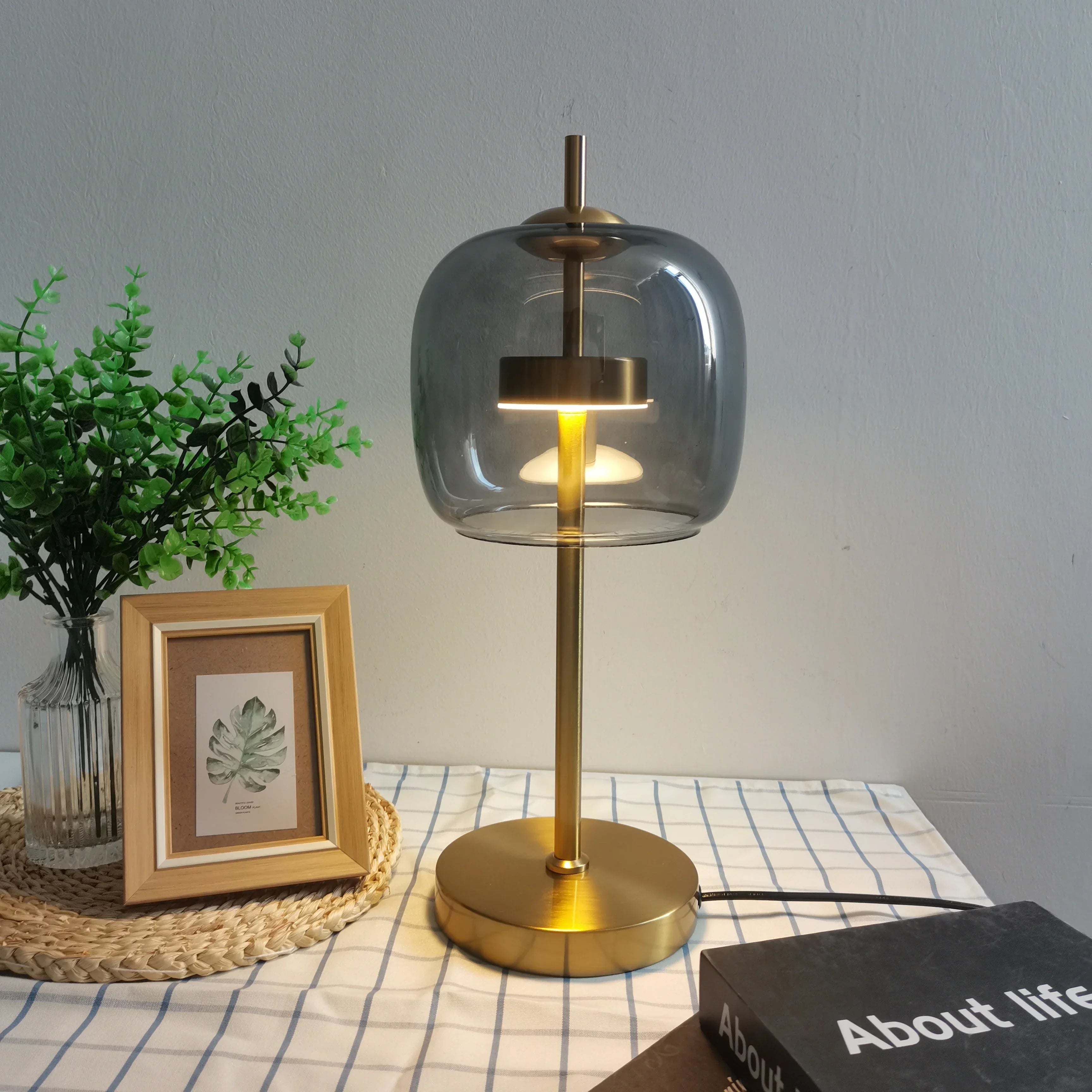 Afralia™ Glass Table Lamp: Modern Nordic Design for Bedroom Living Room Decor