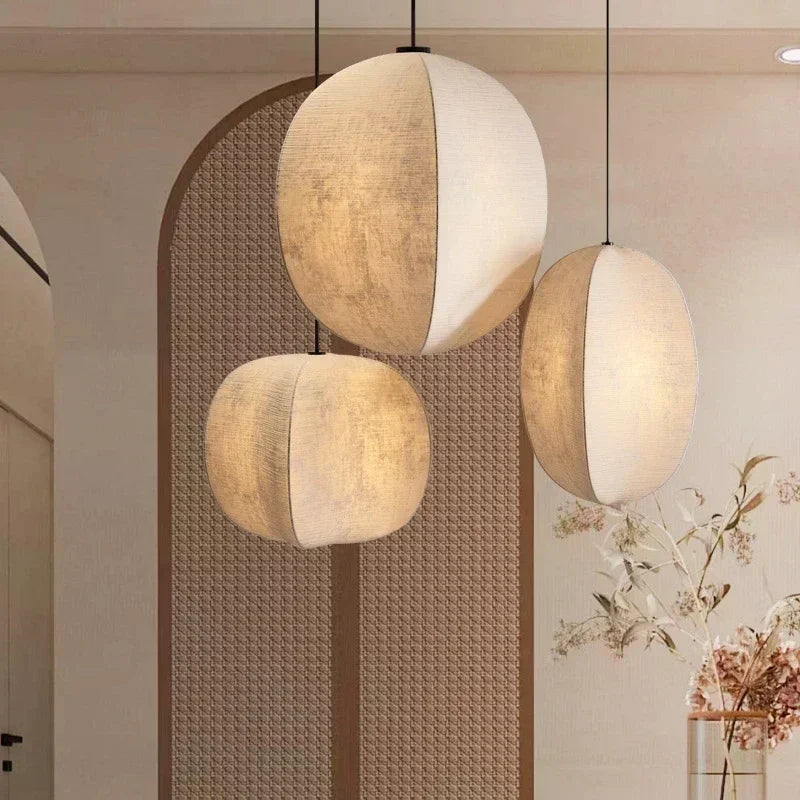 Wabi Sabi Nordic Minimalism LED Pendant Light for Dining Room and Bar by Afralia™