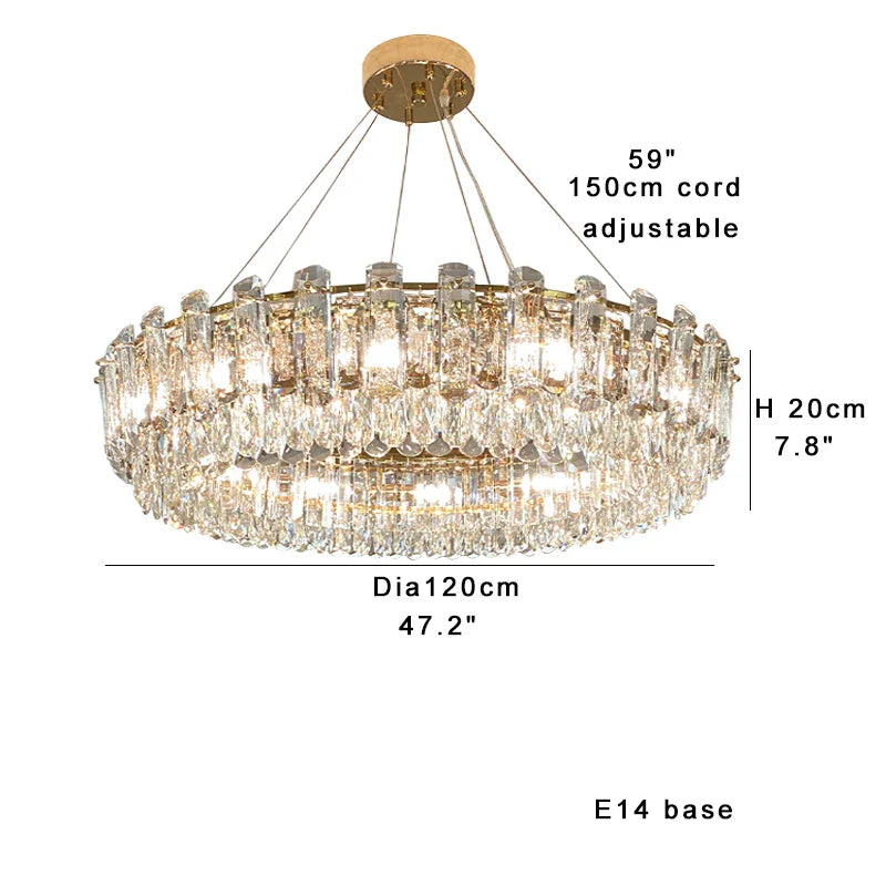 Afralia™ Nordic Crystal Pendant Lights: Elegant Luxury Hanglamp for Dining Table Décor