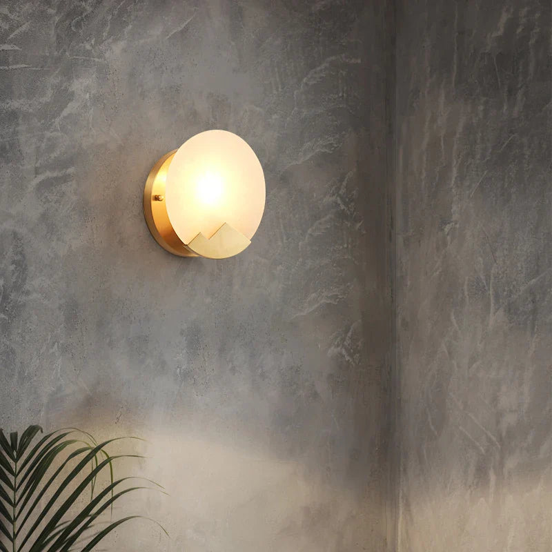 Afralia™ Glass Wall Sconce Light Fixture for Home Living Room Decor