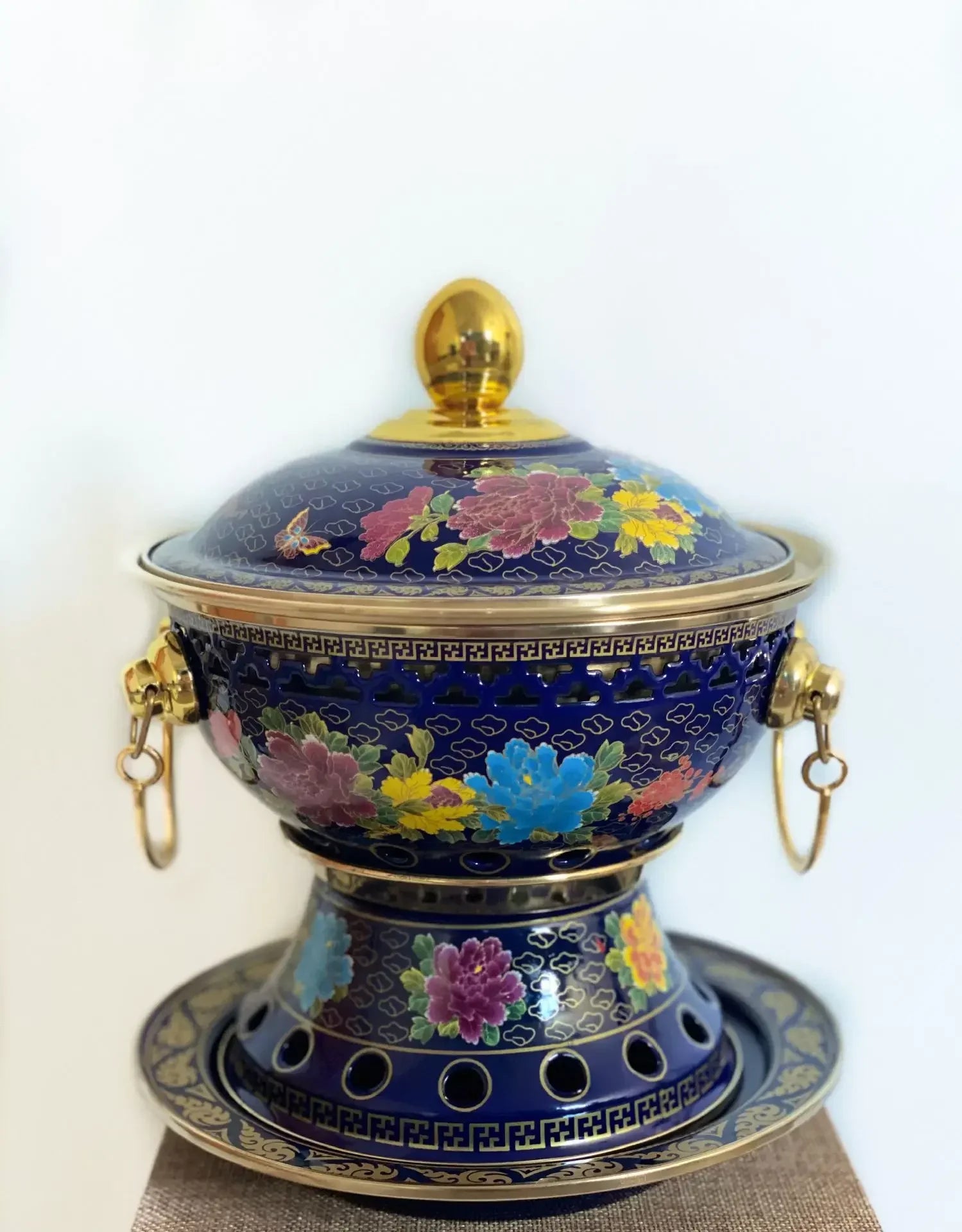 Afralia™ Small Copper Hot Pot: Fast Heat, Single Serving, Traditional Style