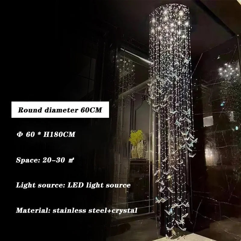 Afralia™ Butterfly Crystal Chandelier for Luxurious Interior Decor