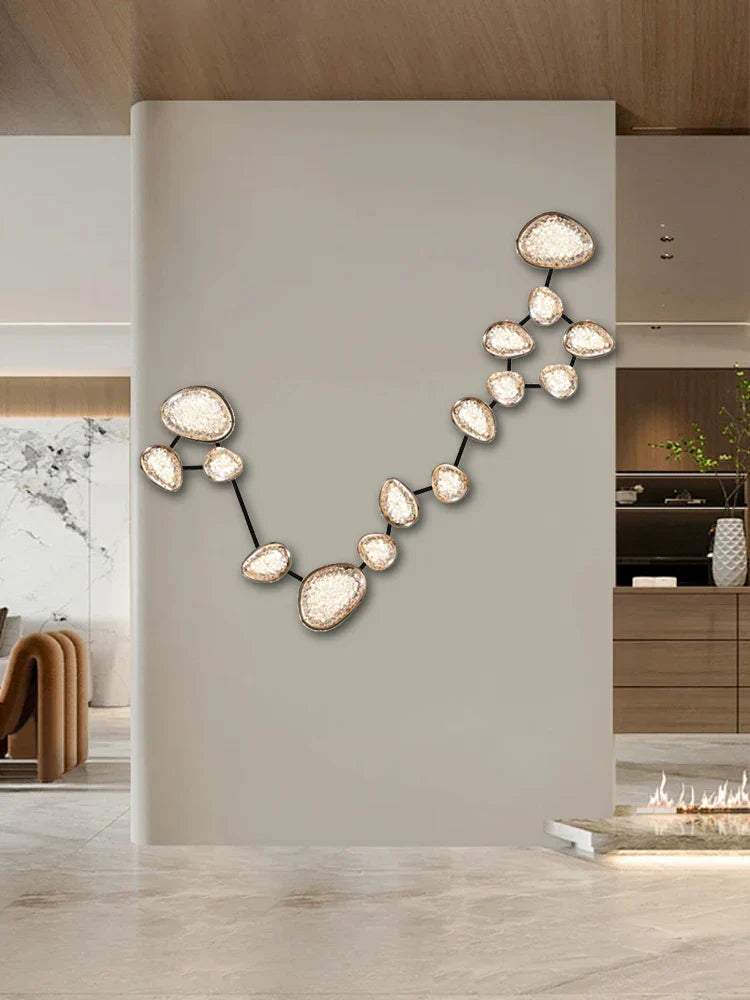 Afralia™ Luxury Crystal Wall Lamp for Large Decor, Modern Technique, Background & Ceiling Lighting