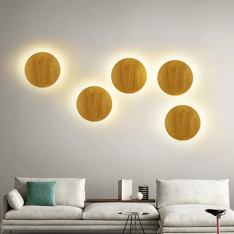 Afralia™ Round LED Wall Lamp - Modern Nordic Sconces for Home Decor