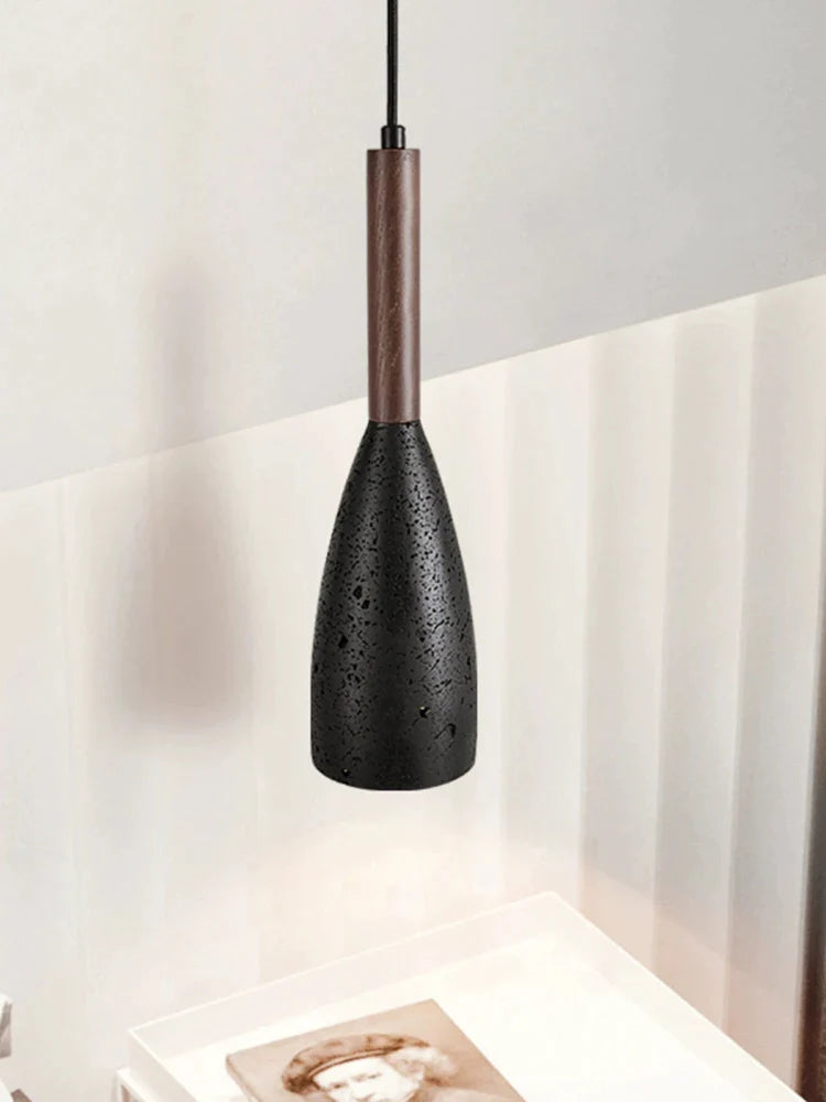 Stone Cave Chandelier Pendant Lamp - Afralia™ Nordic Lighting - Modern Bedroom Hanging Fixture