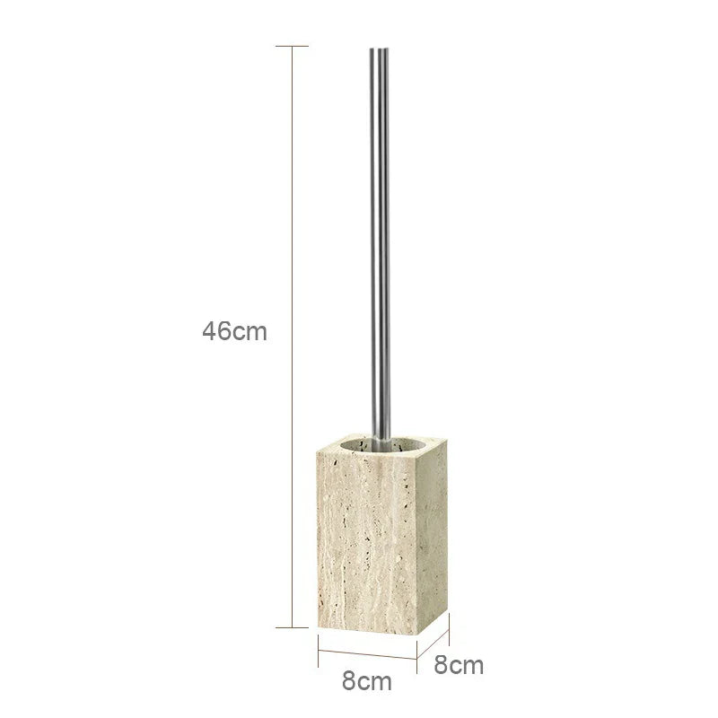 Afralia™ Beige Travertine Marble Bathroom Accessories Set - Soap Dispenser, Soap Dish, Reed Diffuser