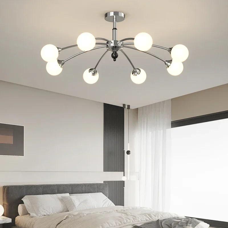 Afralia™ Nordic Light Luxury Chandelier - Modern, Creative, Warm Bedroom, Dining, Living Room Lamps
