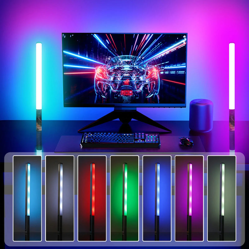 Afralia™ LED Light Bar Tripod Set: Mood1 85cm RGB Music Mode for Video Photography Studio