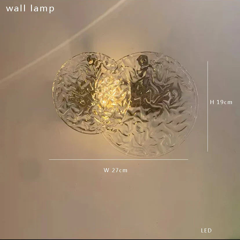 Afralia™ Bubble Glass Wall Sconce Lamps LED Modern Background Light