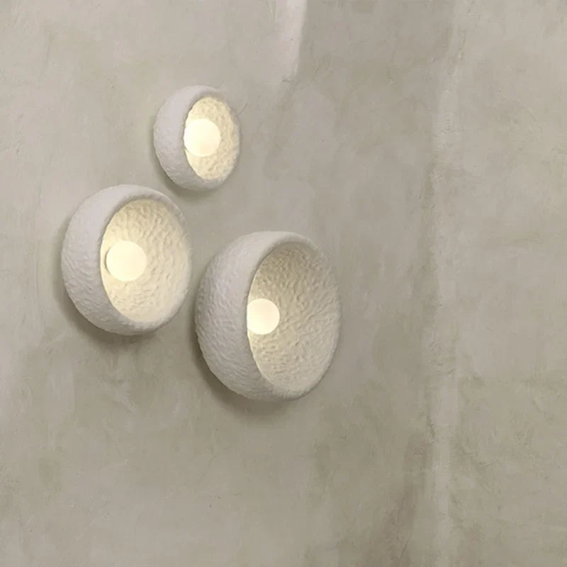 Afralia™ Wabi Sabi Indoor Wall Lamp Retro Bedroom Bedside Sconce LED Living Room Lighting