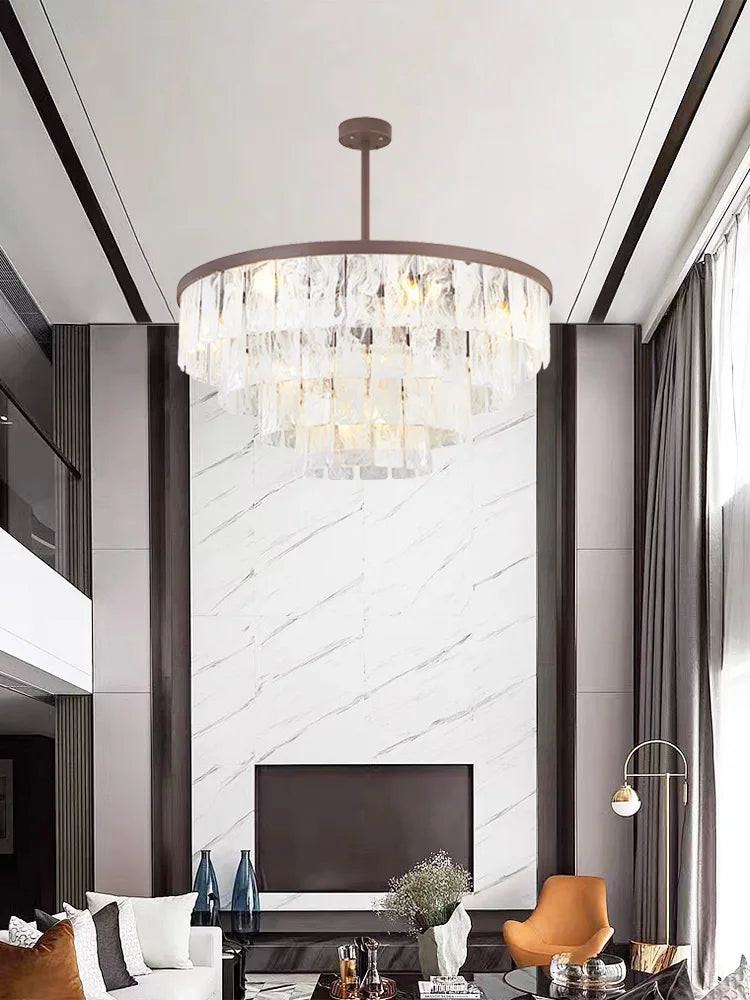 Afralia™ Cloud Glass LED Pendant Light - Dimmable Designer Home Decoration