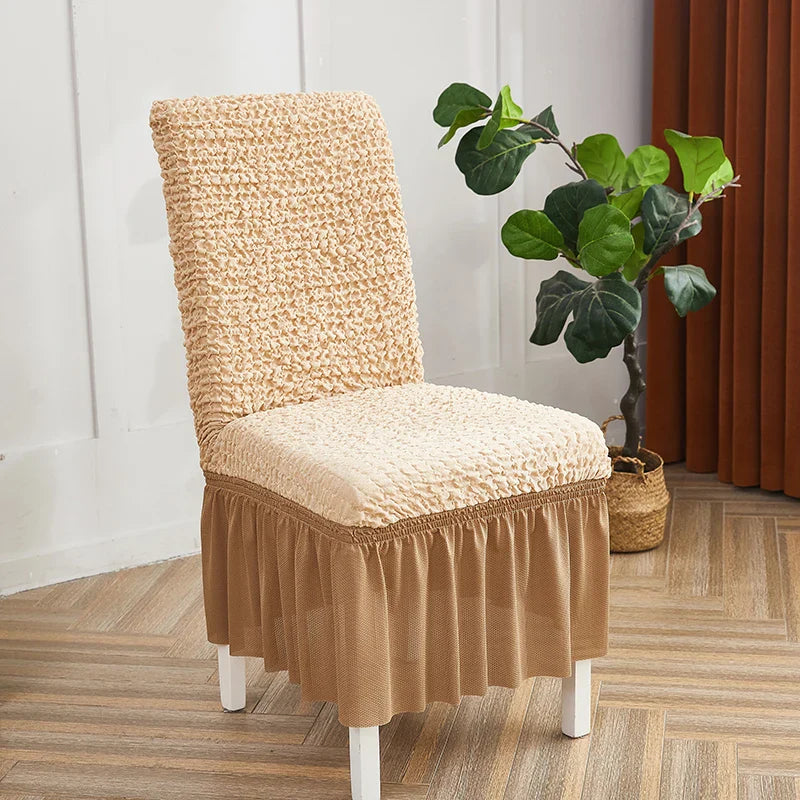 Afralia™ Stretch Solid Chair Cover Protector - Wrinkle-Resistant, Premium Quality