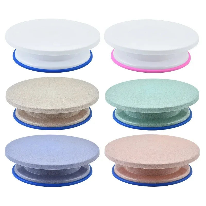 Afralia™ Cake Decorating Turntable Stand: Rotating Stable Round Cake Table for Baking