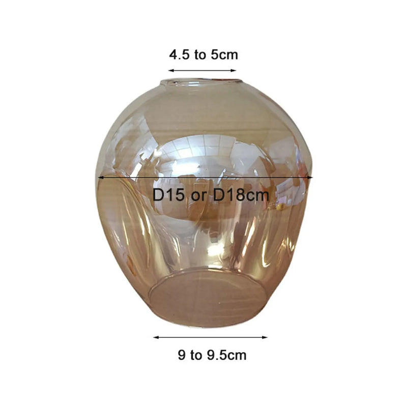 Afralia™ Glass Shade Replacement for DNA Magic Bean Lights | 4.5cm Fitter E27 Lamp Cover