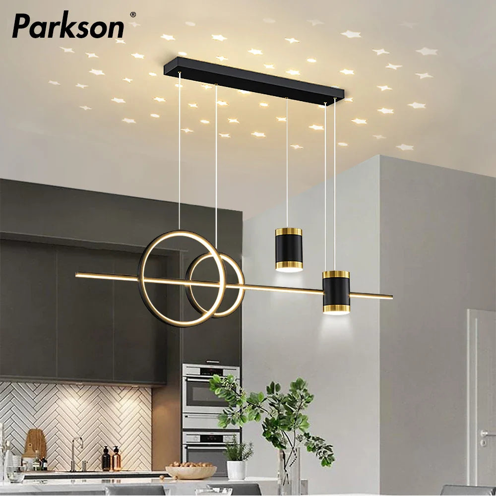 Afralia™ Nordic LED Pendant Chandelier for Living Room Restaurant Kitchen Lighting