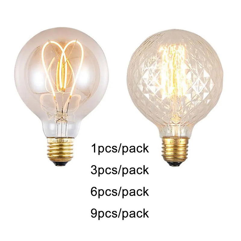 Afralia™ Dimmable 4W LED Globe Edison Bulb E27 G95 Retro Filament Vintage Lamp