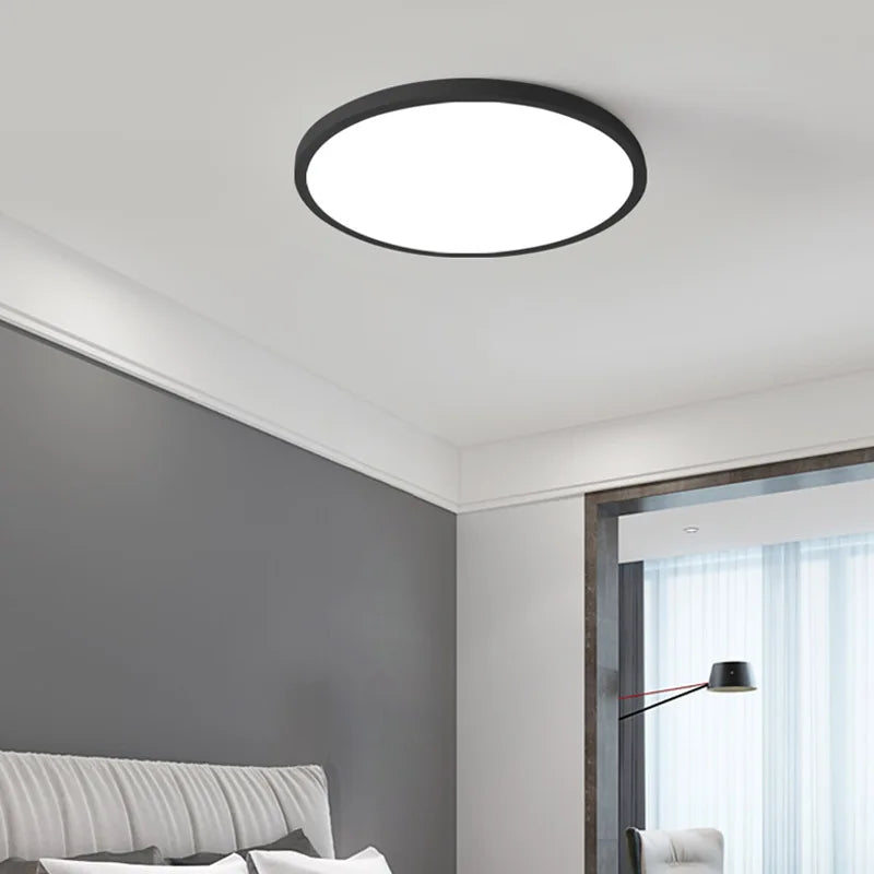 Afralia™ LED Round Ceiling Light Kitchen Living Room Bedroom Modern Thin Bathroom Lamp