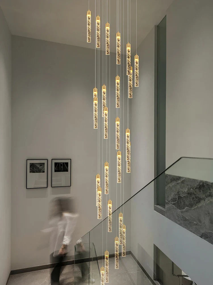 Afralia™ High-ceiling Room Pendant Lights Adjustable Luxury Fixture